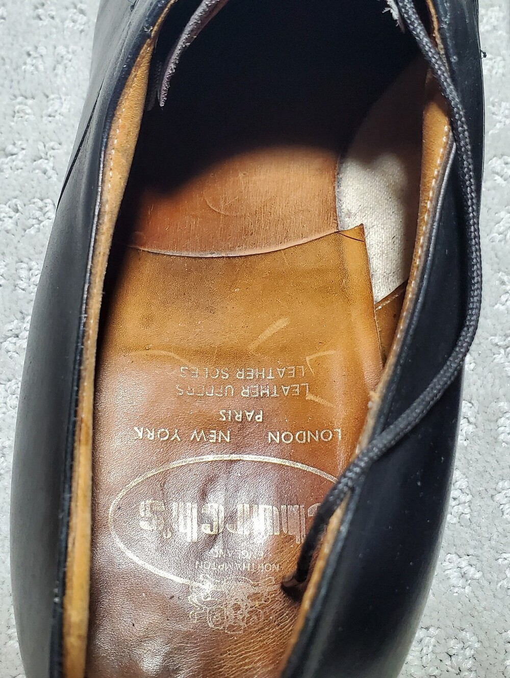 Church's Consul 2.0 black leather cap-toe oxford shoes, featuring a five-eyelet - Picture 6 of 15